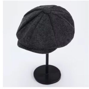 Charcoal Gray Newsboy Cap - Men's Classic Baker Boy Hat